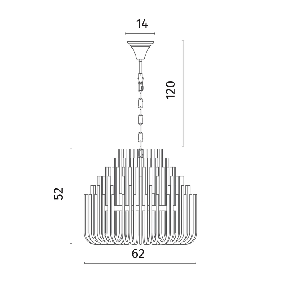 Подвесная люстра Divinare BIANCA 6043/02 LM-10