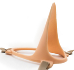 Телесный эректор-ложечка с фиксацией на ремешках MEN STYLE (Цвет: телесный)