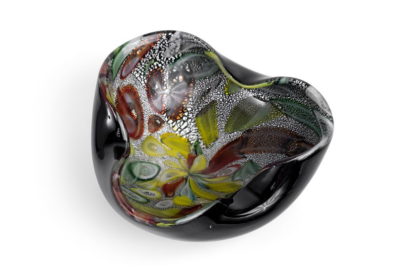 Вазочка из муранского стекла с узором