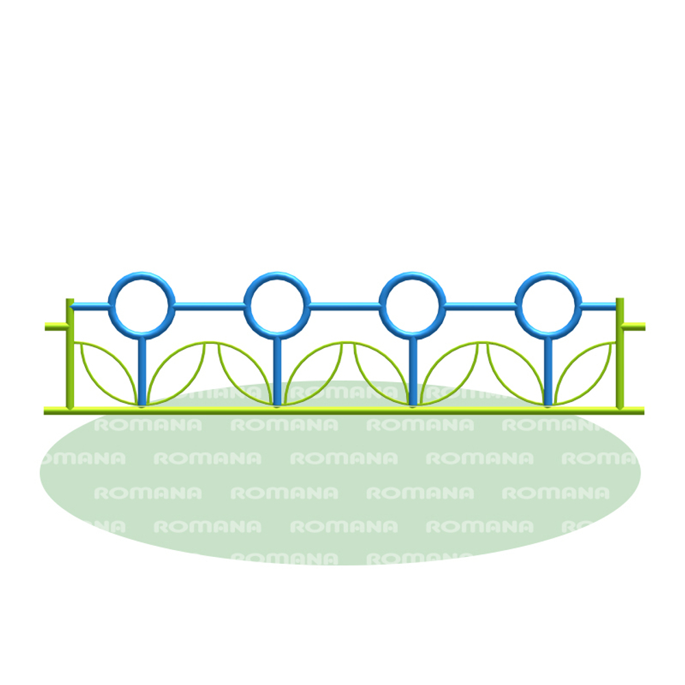 Ограждение металлическое Romana 303.04.00