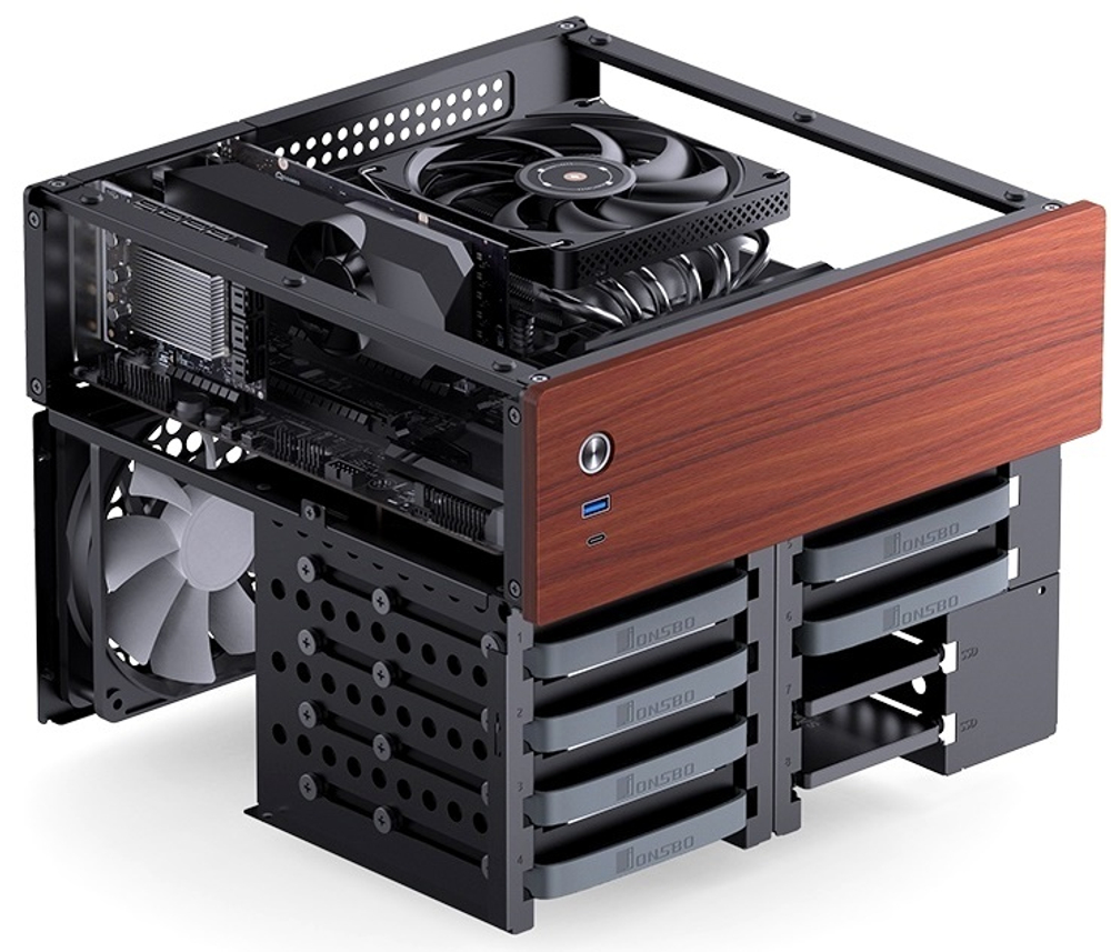 Корпус mini-ITX JONSBO N4 Black