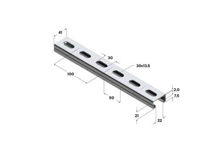 Профиль монтажный 41х21х500 мм