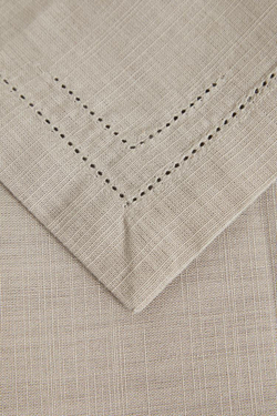 ZARA HOME АЖУРНАЯ ХЛОПКОВАЯ САЛФЕТКА (2 УПАКОВКИ), СЕРЫЙ