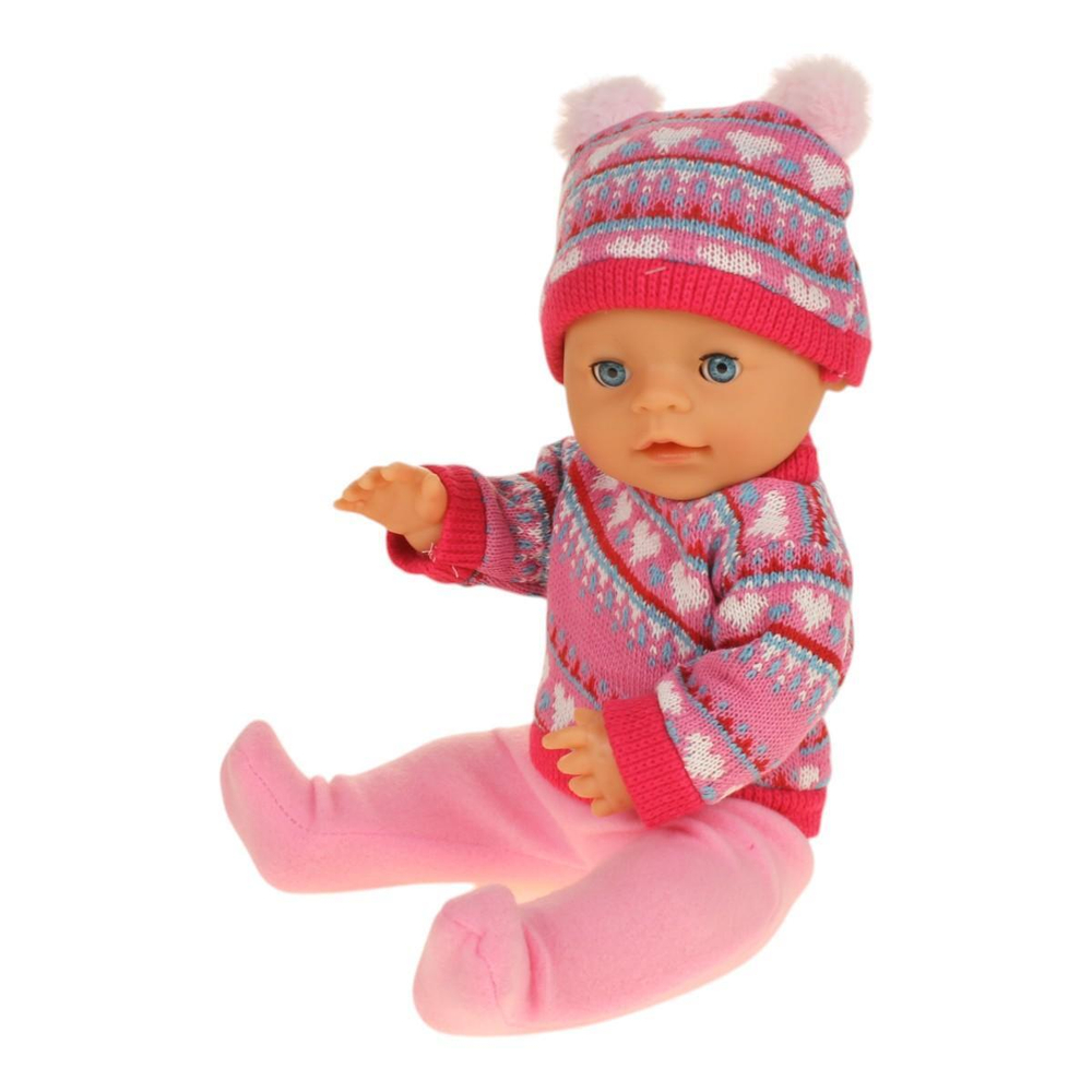 Пупс озвуч. "Анечка" 40см. музыка-Шаинский, пьет, писает, закр.глазки, 4 аксесс, 100 фраз Y40BB-KNIT