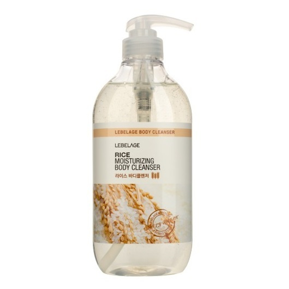 Гель для душа увлажняющий с экстрактом риса Lebelage Rice Moisturizing Body Cleanser 500мл