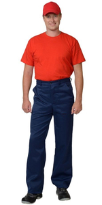 Брюки  рабочие Темно-синие