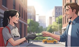 Россияне оставляют курьерам в среднем 223 рубля за доставку подарков