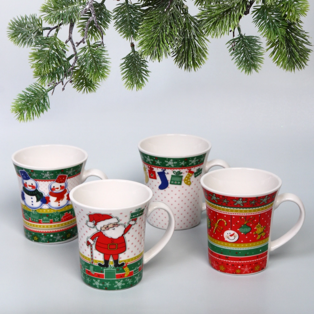 Кружка керамическая 360мл «Праздник», микс рисунков