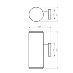 Уличный настенный светильник Strict IP54 1403 TECHNO песочно-белый