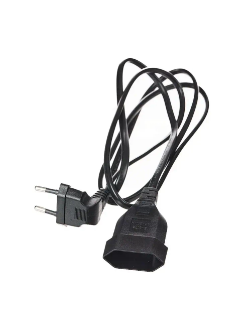 Удлинитель электрический 1,5 метра черный с вилкой 90 градусов