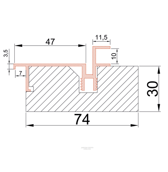 Цена на Межкомнатная скрытая дверь P-0 Invisible Al Black с внешним открыванием Купить Межкомнатная скрытая дверь P-0 Invisible Al Black с внешним открыванием