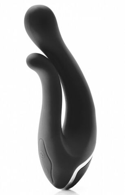 Чёрный вибратор The Pulsar - 16,2 см. (Цвет: черный)