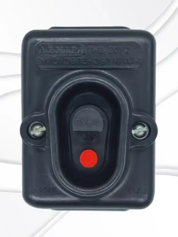 Контактор, пускатель нажимной ПНВС 10А с конденсатором однофазный 380В пуск/стоп