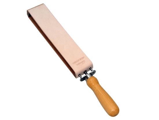 Ремень для опасной бритвы Dovo с рукояткой