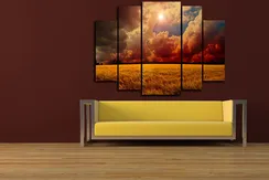 Модульная картина "Красивый закат"