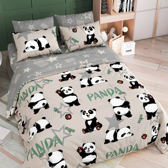 Поплин &quot;Панды&quot; | ш.150 см | 115 г/м² | хлопок-100%