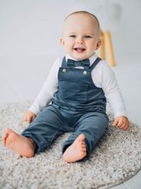 Полукомбинезон вельветовый "Деним" 0+