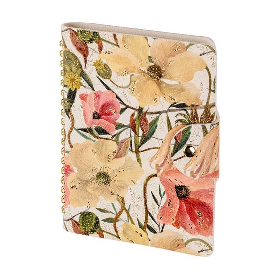Gündəlik/Ajanda/Ежедневник/Diary Ежедневник с хлястиком B6 "Флора. Цветочная страсть"