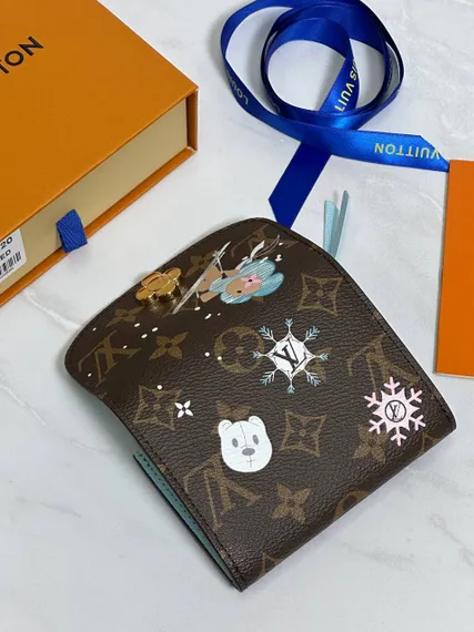 Кошелек для монет Louis Vuitton Rosalie, голубой