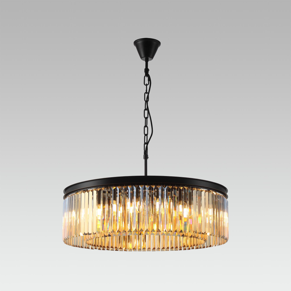 Citilux Мартин CL332162 Люстра хрустальная подвесная Шампань