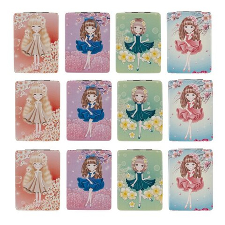 GAEM Зеркало карманное (блок 12шт), L6 W8,5 H1 см, 4в.