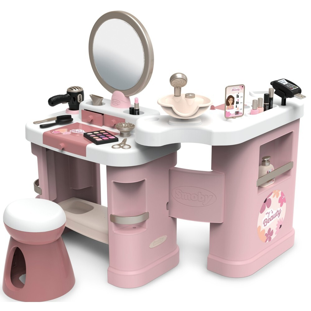Smoby - BEAUTY маленький центр стилиста + 26 аксессуаров Парикмахер и косметолог 320256