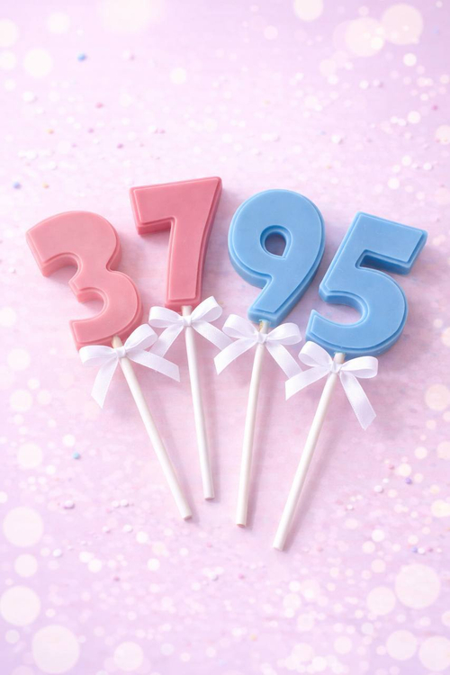 Цифра из шоколадной глазури