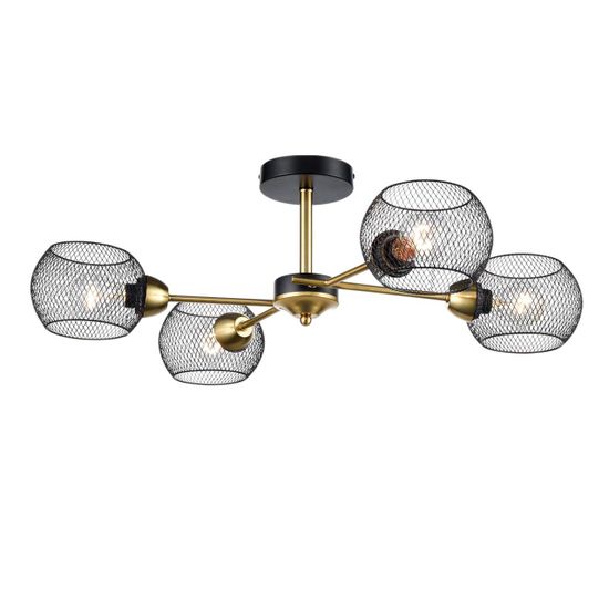 8247/4C COUNTY LN25 000 черный/бронза, металл Люстра потолочная Е27 4*60W 220V TUNARA