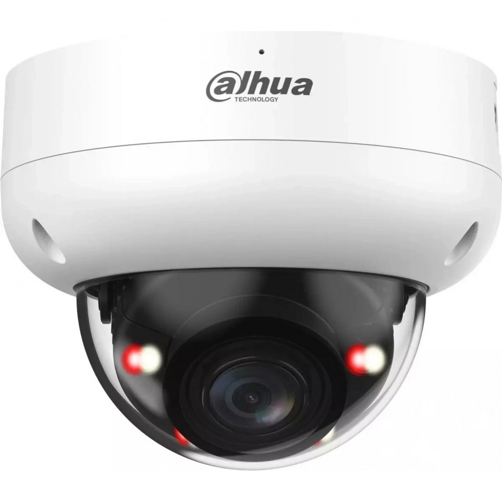 Уличная купольная IP-видеокамера Dahua 4Мп; 1/2.9” CMOS; моторизованный объектив 2.7~13.5мм; видеоаналитика, микрофон,ИК 50м,LED 50м, IP67,IK10, металл