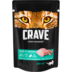 Crave Cat 70г (кролик) - консервы пауч для кошек