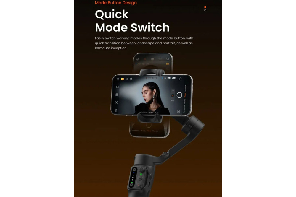 Стабилизатор трехосевой для телефона HOHEM iSteady X3 SE черный