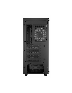 Deepcool CC560 ARGB V2 без БП, боковое окно (закаленное стекло), 3x120мм ARGB LED вентилятор спереди и 1x120мм ARGB LED вентилятор сзади, черный, ATX