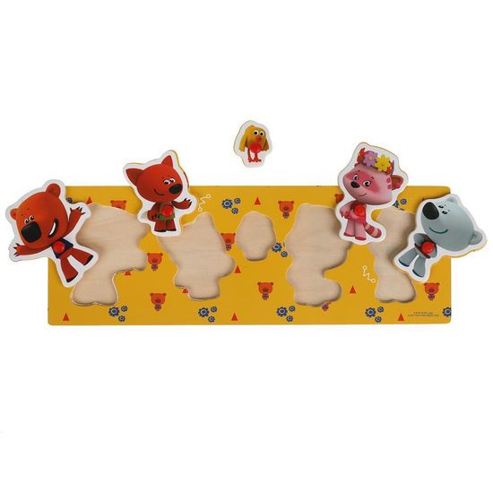 Деревянная игрушка-вкладыш «Ми-ми-мишки. Главные герои»30*10 см Буратино
