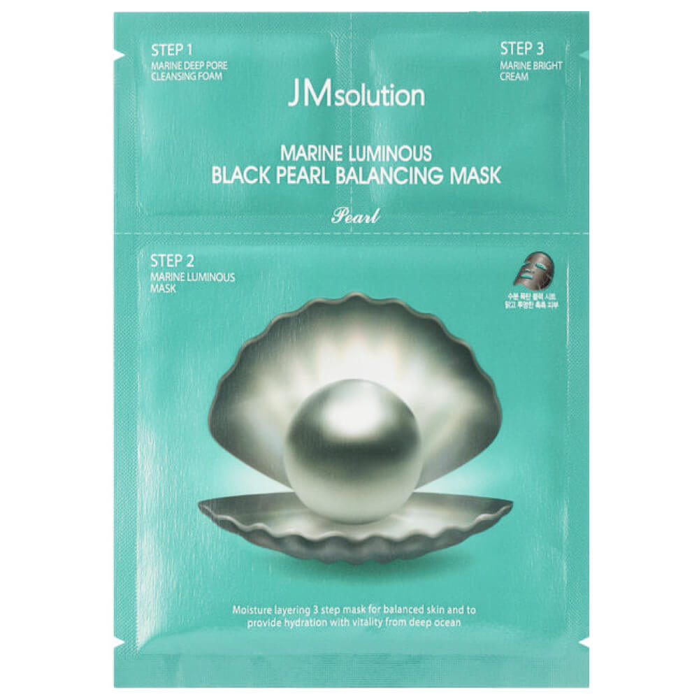 Тканевая маска JMsolution Marine Luminous Black Pearl Balancing Mask 30 мл