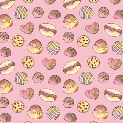 Печенье и конфеты с шоколадом