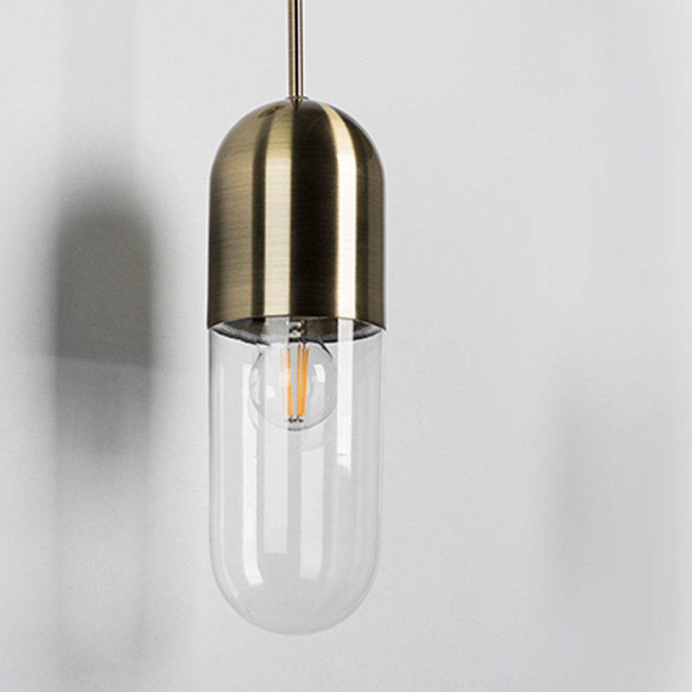 690511 Бра RAMO 1х40W E27 БРОНЗА/ПРОЗРАЧНЫЙ