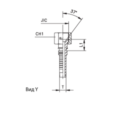 Фитинг DN 32 JIC (Г) 1.5/8 Interlock