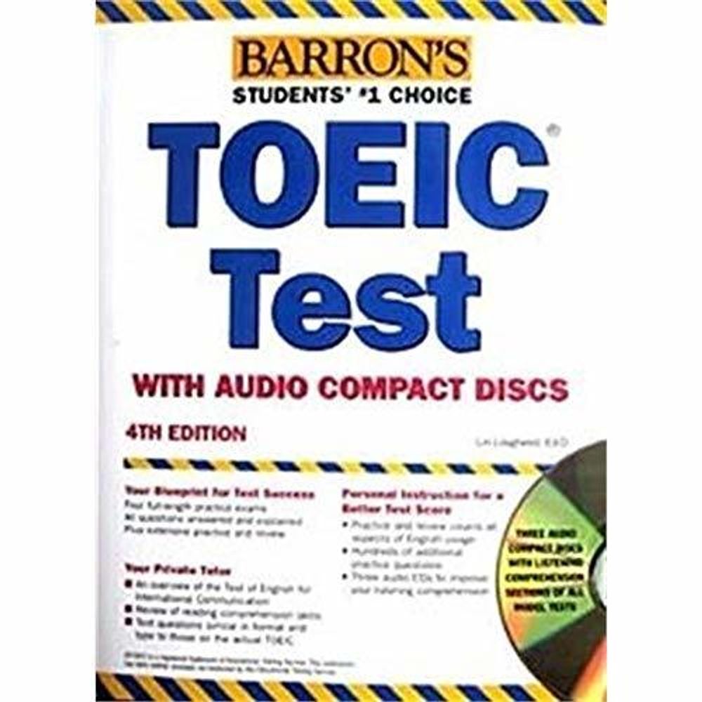 Barron&#39;s TOEIC Test +Dx3 4e