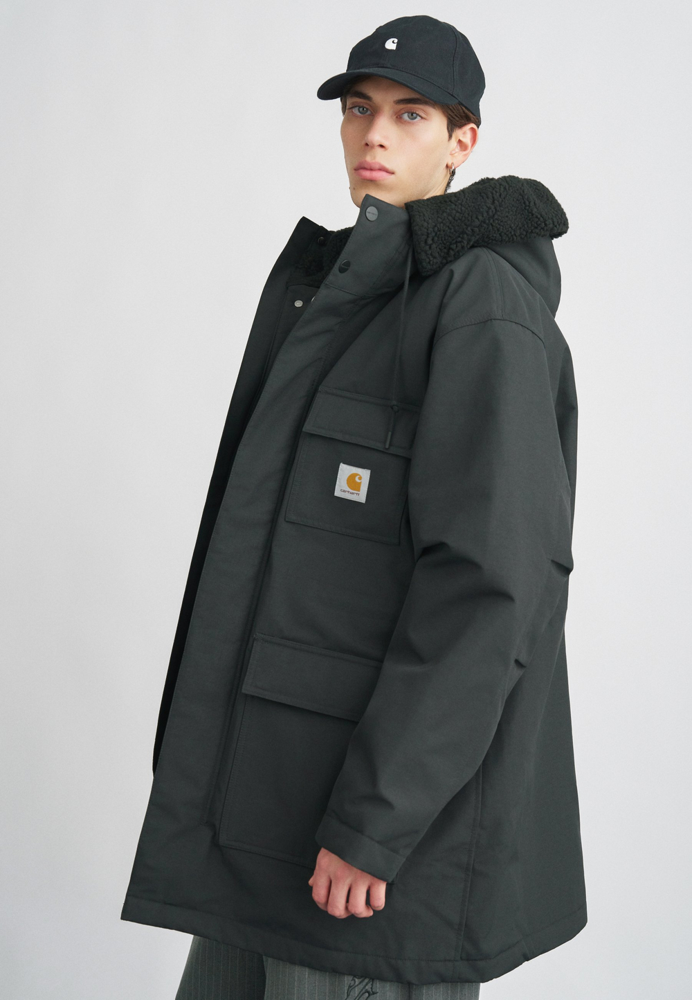 Carhartt WIP SIBERIA - Зимнее пальто - Чёрный