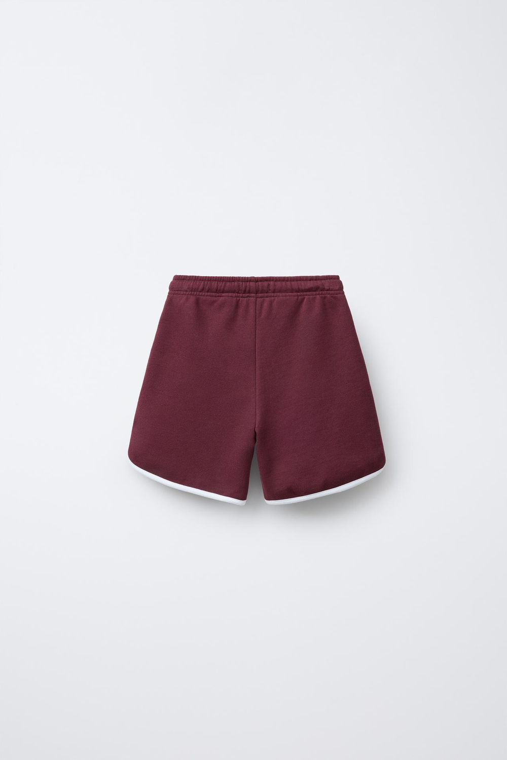 ZARA ШОРТЫ ИЗ МЯГКОЙ ТКАНИ С ПРИНТОМ PRINCE ®, ЦВЕТ БУРГУНДСКОГО ВИНА