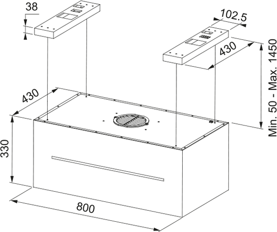 Вытяжка Franke FMAS BK EXTRA MATT F80 KL