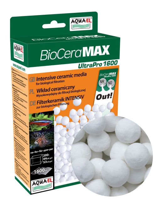 Наполнитель Aquael BioCeraMax Ultra Pro 1600, 1л, керамика