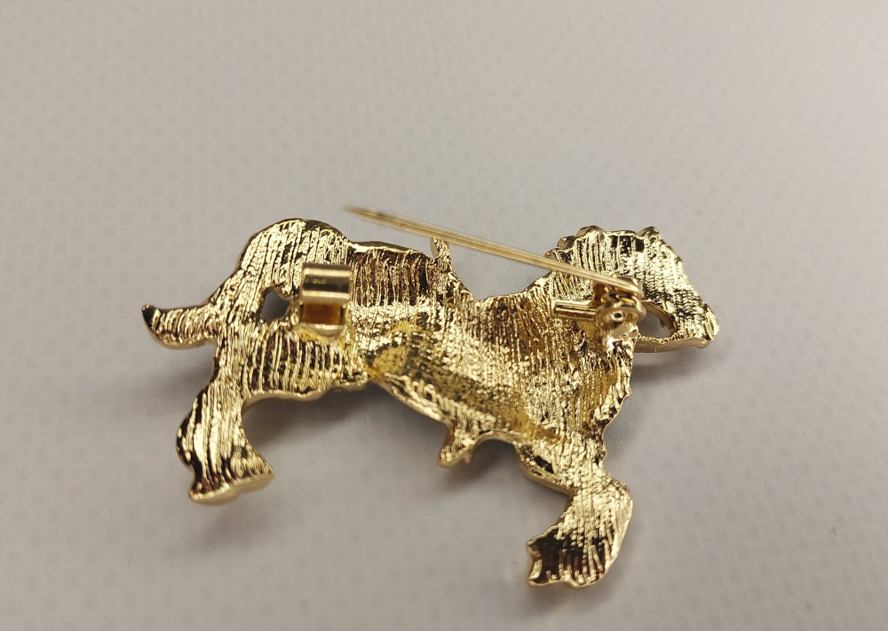 Брошка "Чёрная вороная лошадь". Символ года. Женская бижутерия, металл, чёрный цвет.