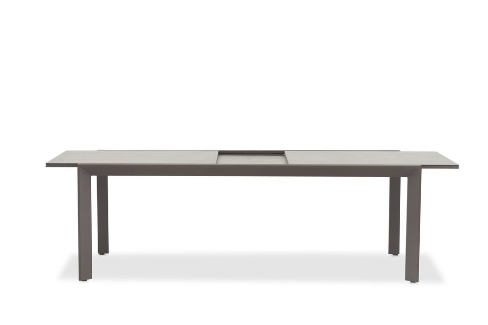 Nora, стол антрацит/серый, алюминий/закаленное стекло с керамической печатью