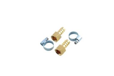 Штуцер пневматический внутр. резьба 1/4''- ''елочка''10мм ( к-т 2 шт. + хомуты для крепежа) в блистере RockForce##Rock FORCE RF-FFH04/06