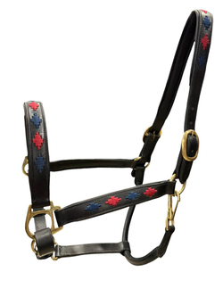 Недоуздок кожаный с вышивкой