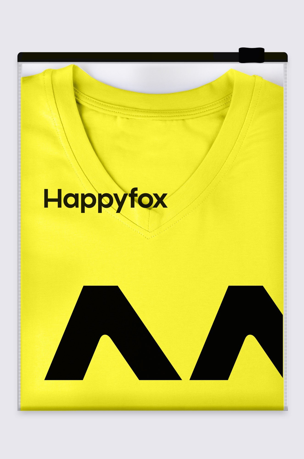 Женская футболка оверсайз с V-вырезом Happyfox