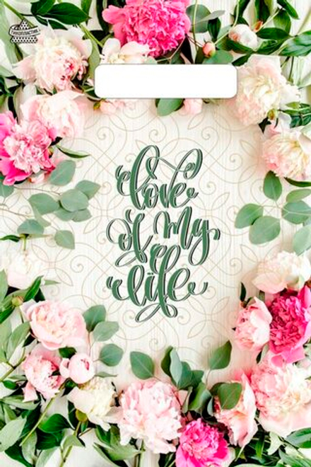 Пакет 30*20см (30мк) с вырубной ручкой "Романтичный" ПВД