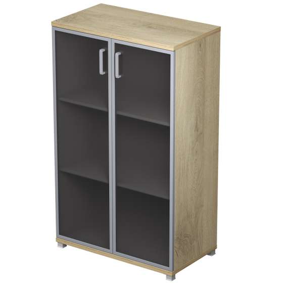 6Ш.017.4 Шкаф для документов средний со стеклом (800*450*1348)
