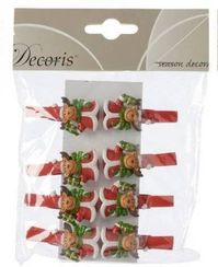 Комплект декоративных прищепок Лось 2*4,5 см, 8 шт, Kaemingk (535633/3)